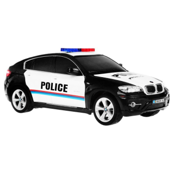 Radiowóz BMW x6 dla dzieci 8+ Zdalnie sterowana policja 1:24 Światła kogut